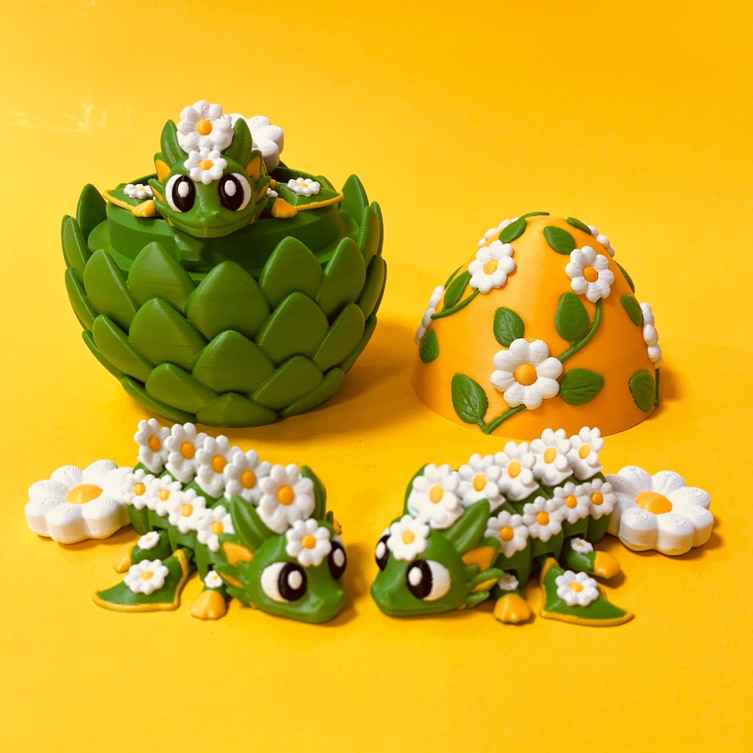 Daisy Dragon And Egg STL 3D Print Files