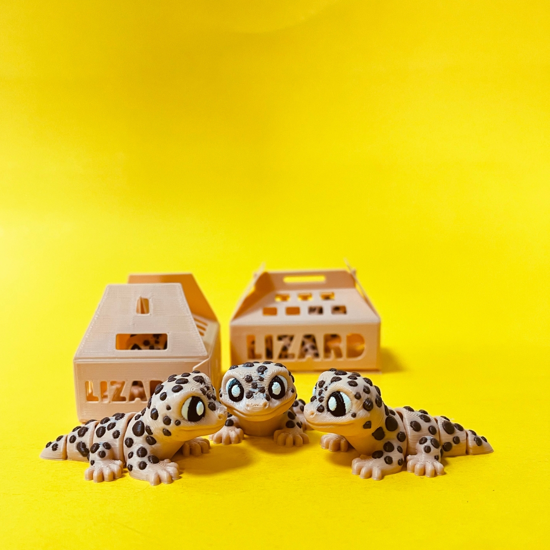Mini Lizard And Bag STL 3D Print Files