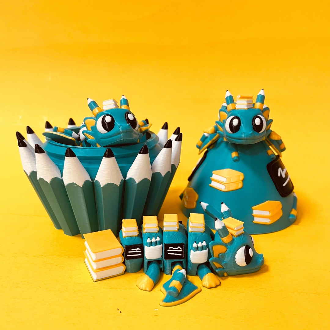 Teacher Dragon And Egg STL 3D Print Files