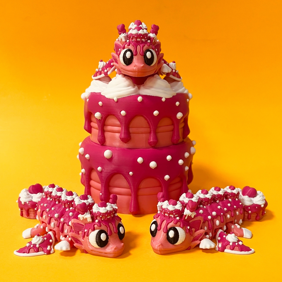 Cake Dragon And Cake Box