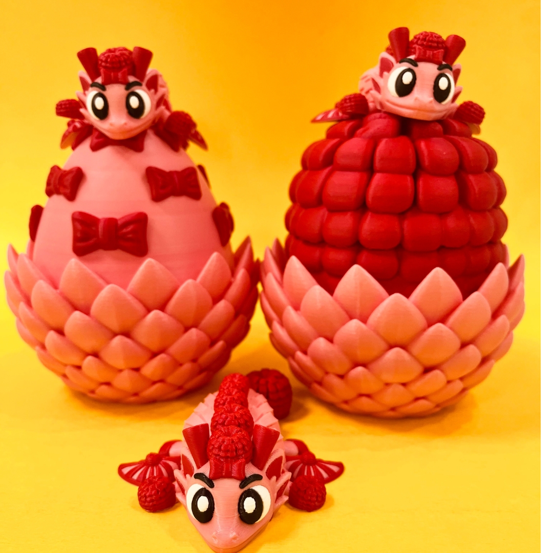 Cheerleader Dragon And Egg STL 3D Print Files