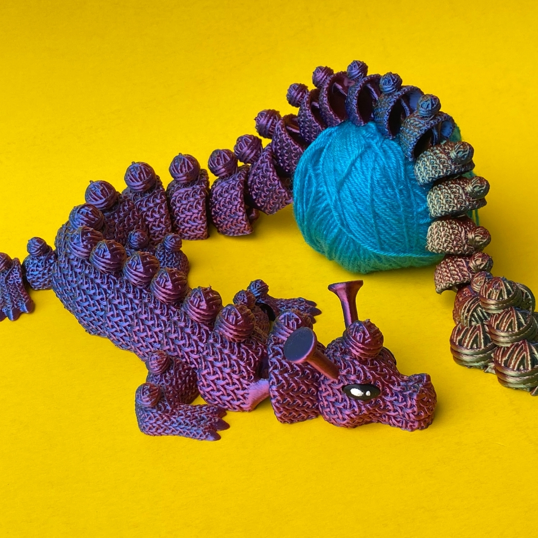 Crochet Dragon STL 3D Print File