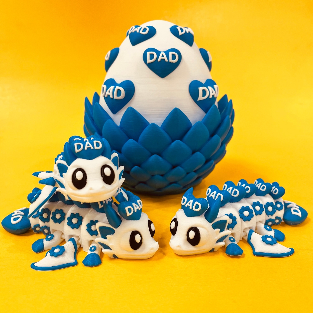 Dad Dragon And Egg STL 3D Print Files
