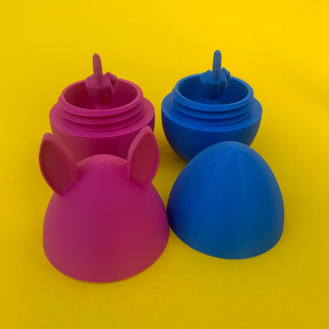 Easter Egg Funny Middle Finger Prank Box STL 3D Print File