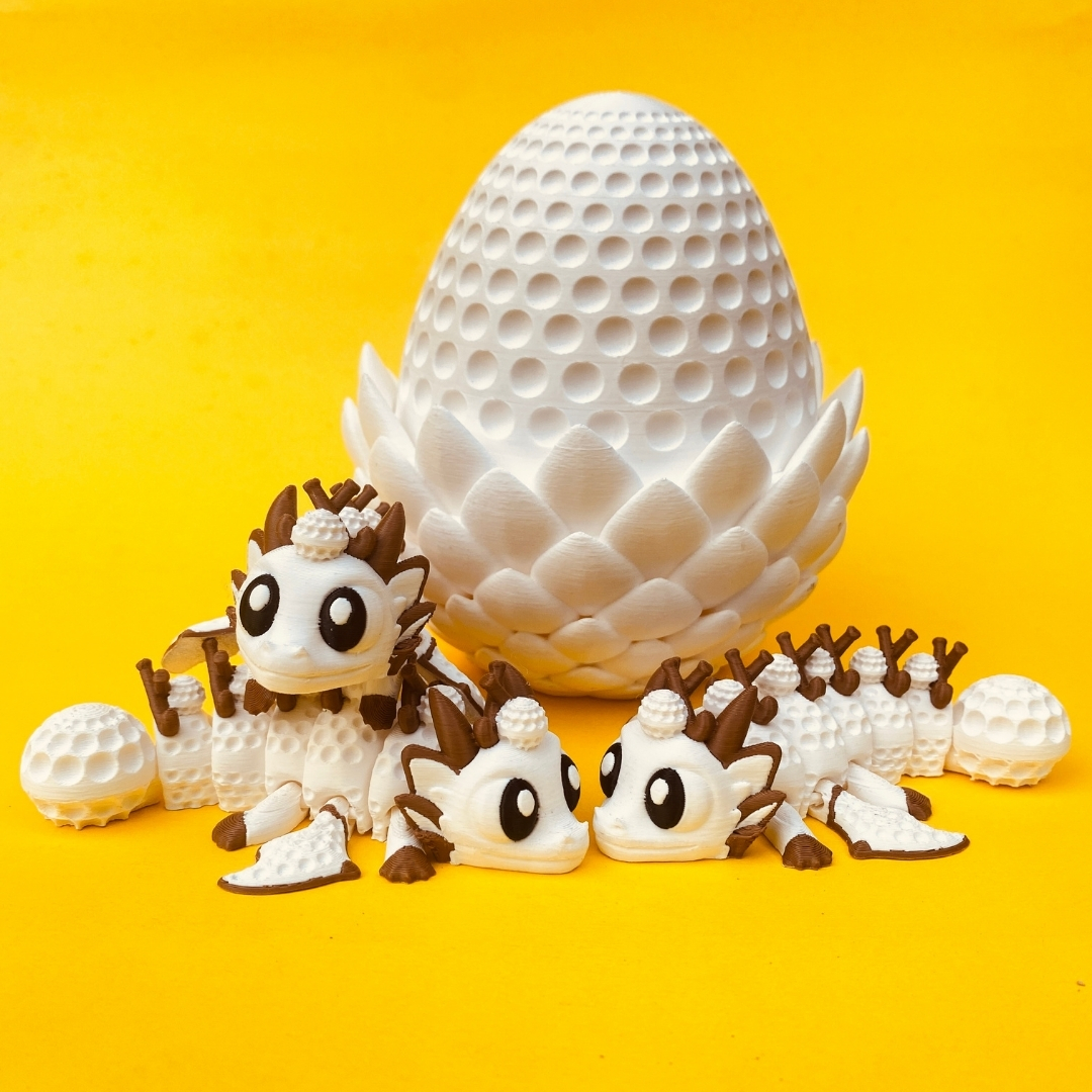 Field Hockey Dragon & Egg STL 3D Print File