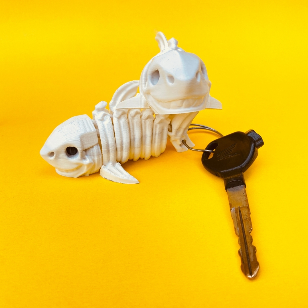 Flexi Baby Shark Skeleton STL 3D Print File