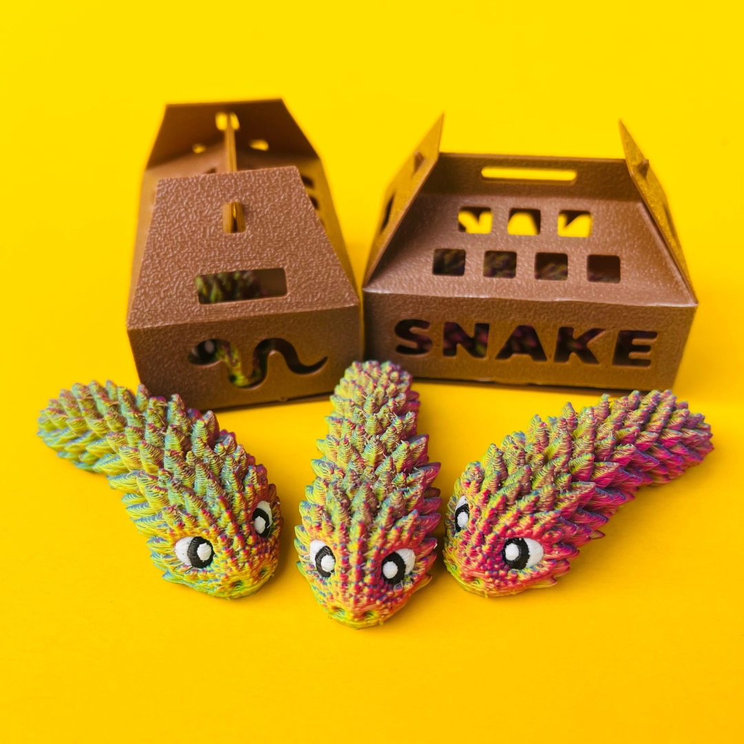 Mini Snake And Bag STL 3D Print File