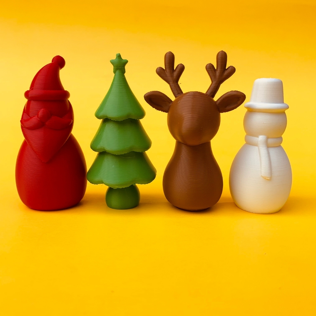 Minimalistic Christmas Decor Bundle STL 3D Print File