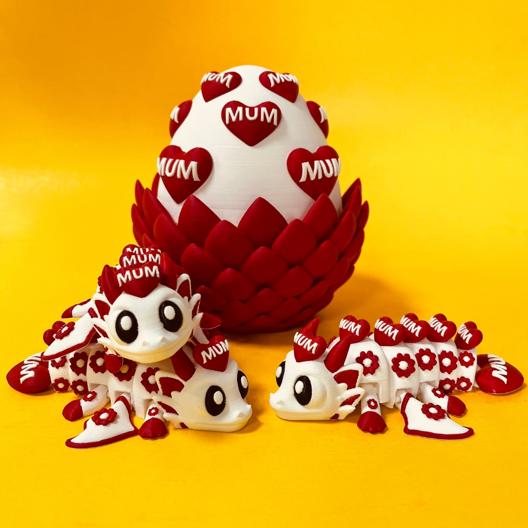 Mum Mothers Day Dragon And Egg STL 3D Print Files
