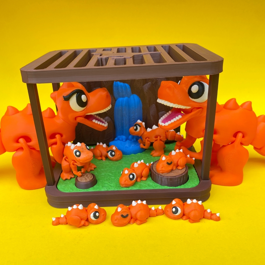 Rex Dinosaur Playset Bundle STL 3D Print File