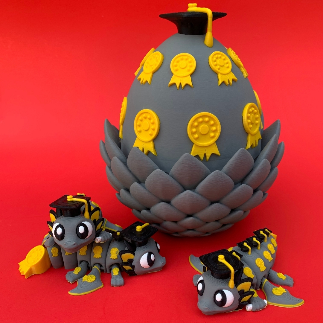 World First Graduated Dragon & Egg Box STL 3D Print File