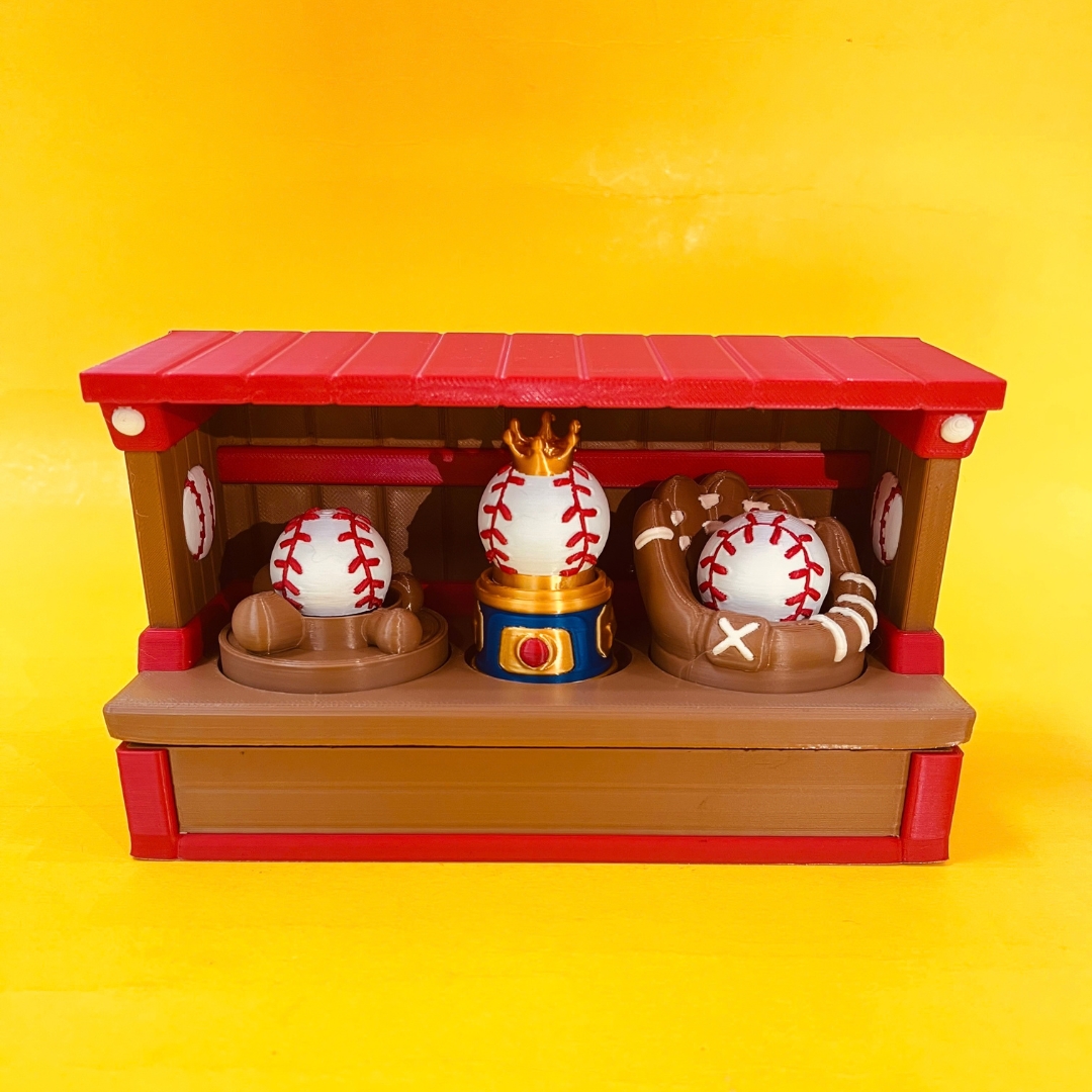 Baseball Dugout Clicker And Stand STL 3D Print