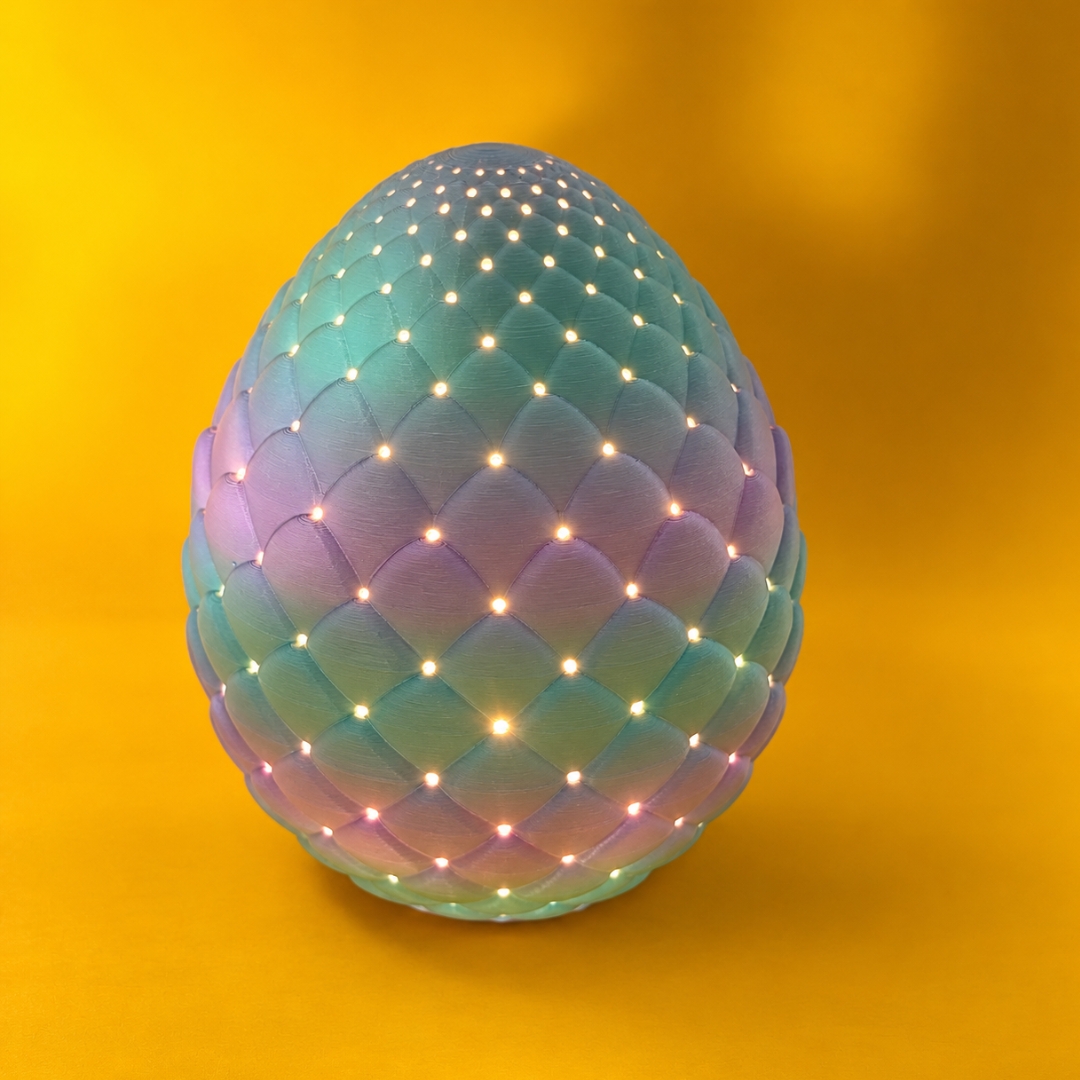 Dragon Egg Night Light STL 3D Print Files